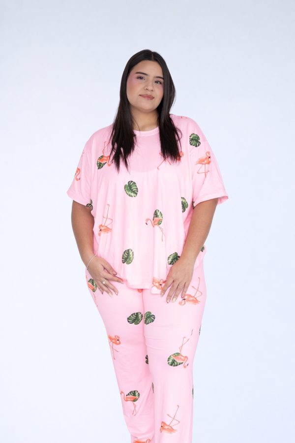 Pijama Cisne Rosa